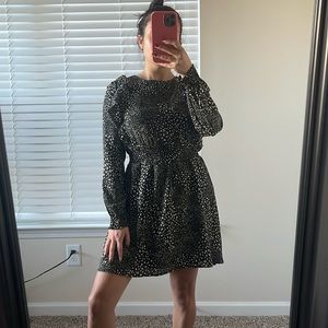 ✨Long Sleeve Sheer Ruffled Detailed Dress